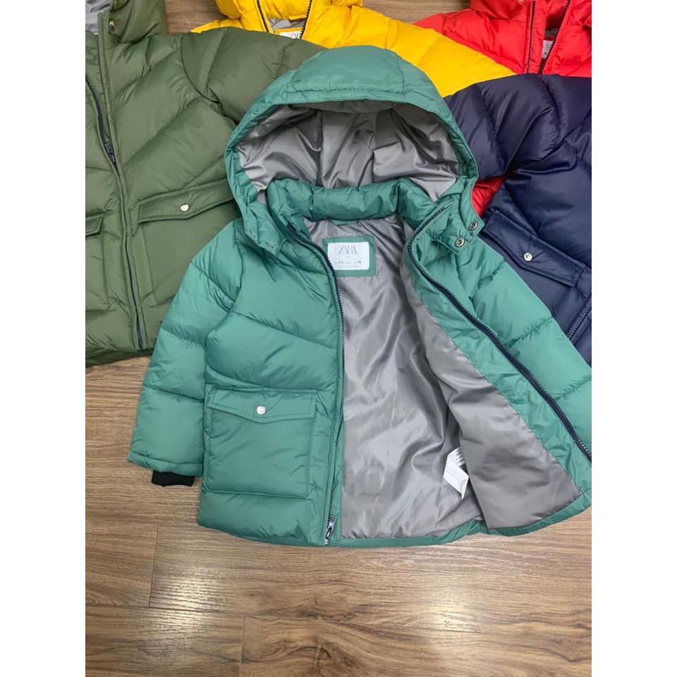 Áo phao dáng dài bé trai ZARA nhiều màu