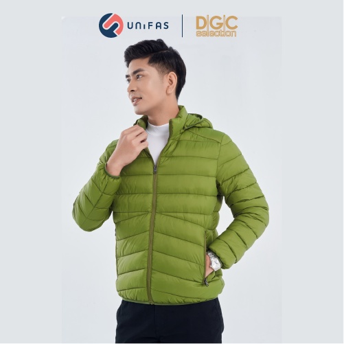 Áo phao Béo nam 3 lớp có mũ siêu nhẹ dáng ôm, chống thấm nước, chống bám bụi DGCs - WAJKBA04M