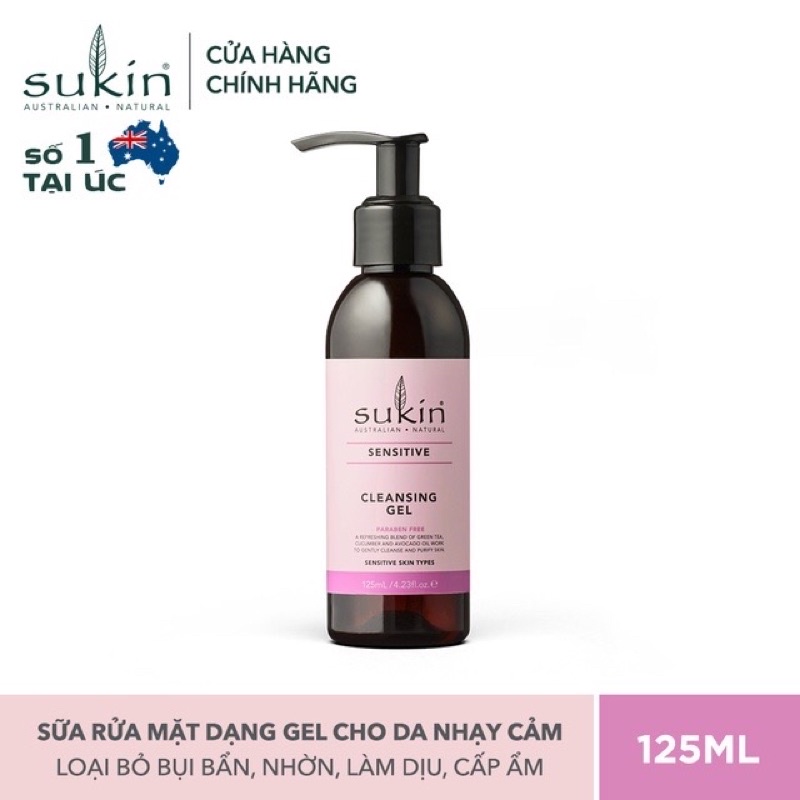 Sữa rửa mặt Sukin cleanser các loại: tạo bọt, da khô, kiểm soát mụn, kiểm soát dầu và da nhạy cảm