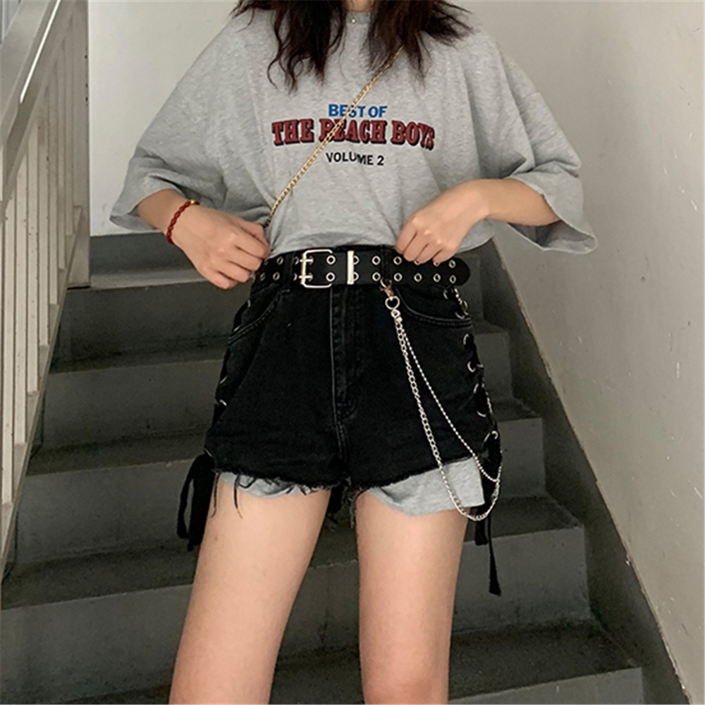 Thắt Lưng Dây Xích Đôi Phong Cách Punk Thời Trang Cho Nữ