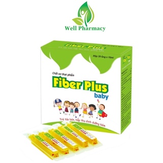 MEN ỐNG FIBER PLUS BABY- BÉ KHÔNG CÒN TÁO BÓN HỘP 20 ống