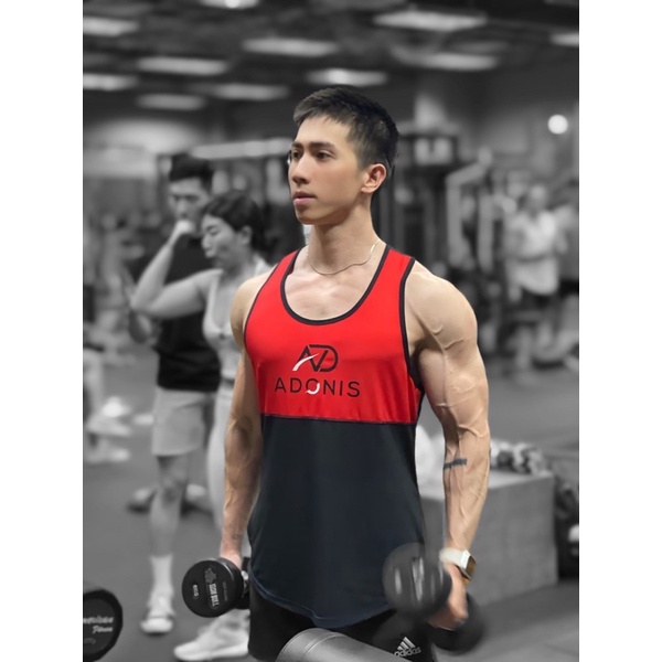 Áo ba lỗ Adonis thun gân dầy dặn cao cấp form ôm và áo ba lỗ lạnh phô dáng khoe trọn xô vai lưng