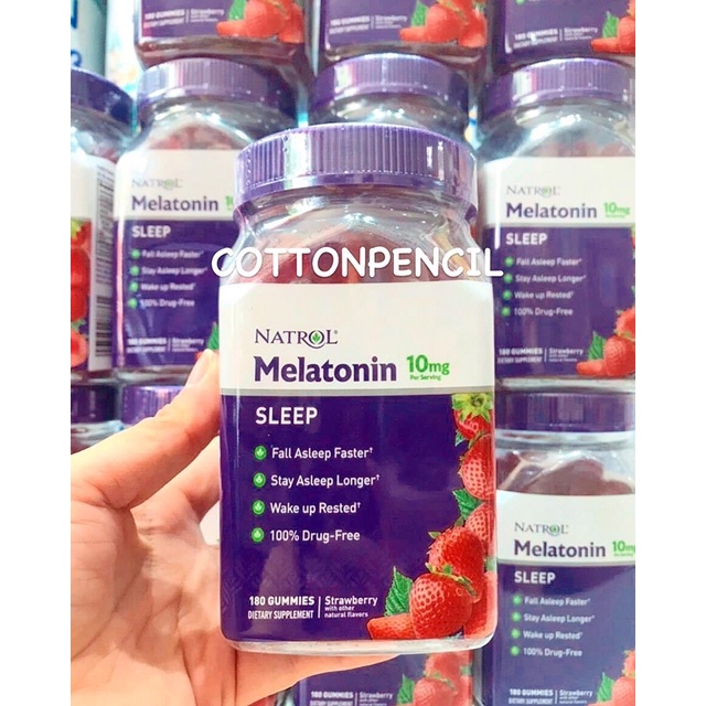 Kẹo hỗ trợ giấc ngủ Natrol Melatonin 10mg 180 Viên