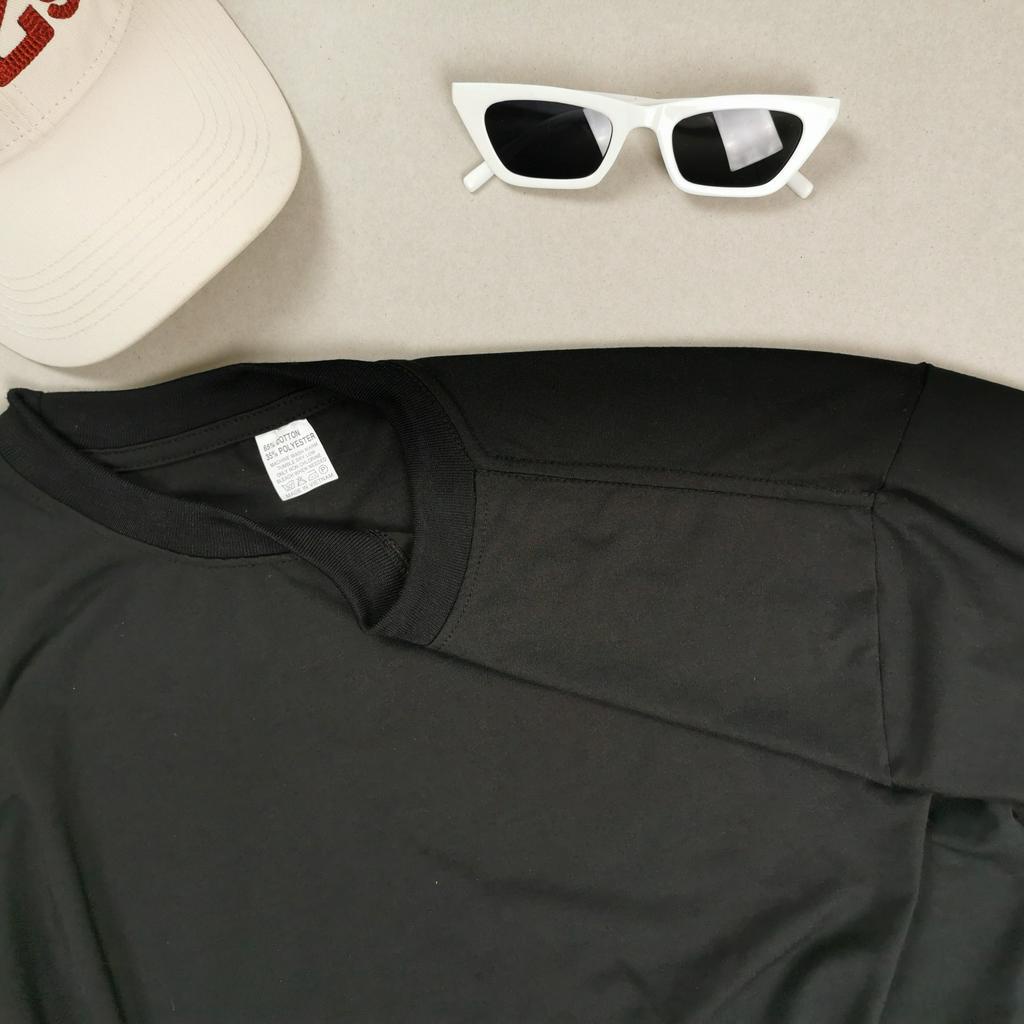 Áo thun Unisex tay lỡ form rộng in hình mặt trăng, áo phông nam nữ Freesize vải Cotton cao cấp tay lửng JTeeMan - JT30