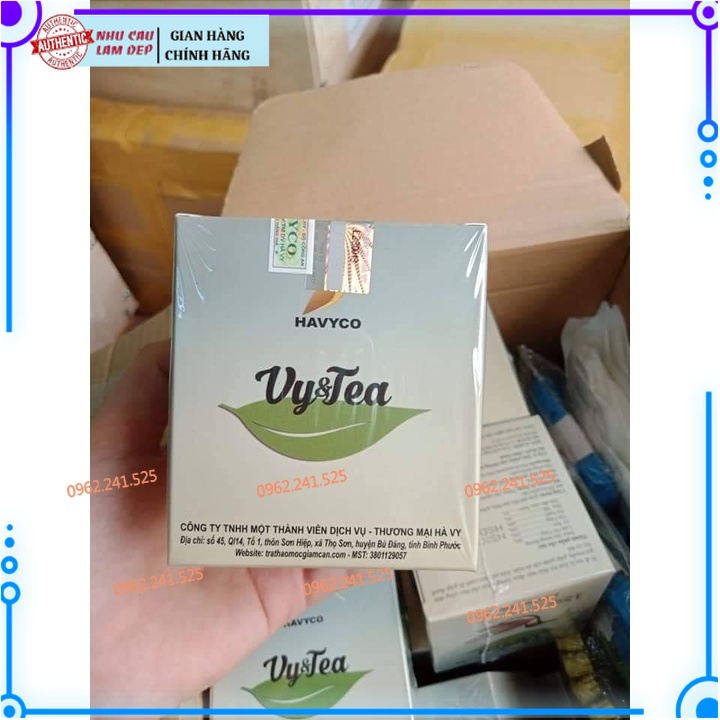 Date Mới 6/2023 Vy()()Tyea Trà Giảm Cân Cao Cấp (15 gói) Chính Hãng, nguyên tem nguyên hộp