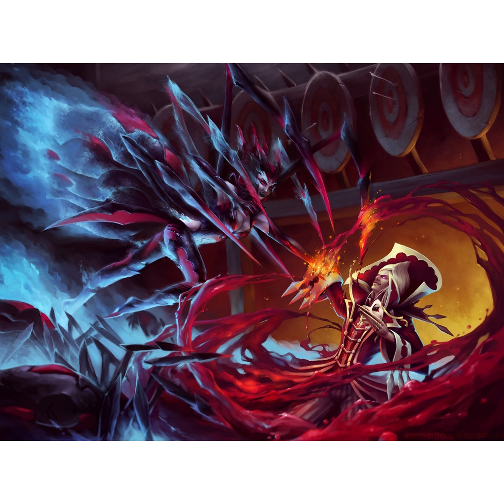 Poster A3, A4, A5 dán tường League of Legends, decal trang trí có keo ELISE - Mẫu 1, nhận in theo yêu cầu