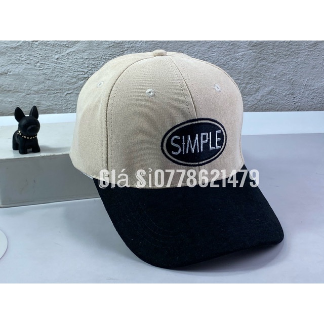 Mũ lưỡi trai - nón kết hàn quốc phối màu thêu chữ cực chất đậm chất thời trang