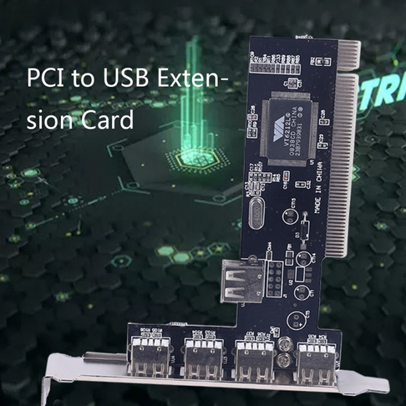 Thẻ Điều Khiển Pci 4 Cổng Usb 2.0 480mbps Tốc Độ Cao