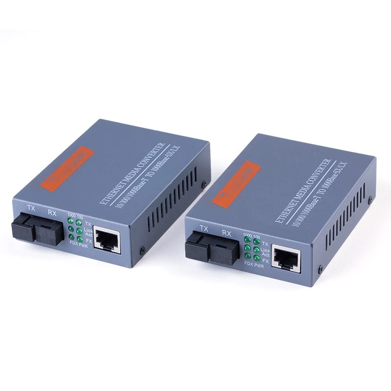 1 Cặp Converter Quang 1000 1 sợi Quang netlink htb gs03 AB nguồn 5v2a chuẩn