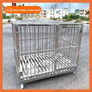 Chuồng chó Inox cao cấp - Lồng chó Size to