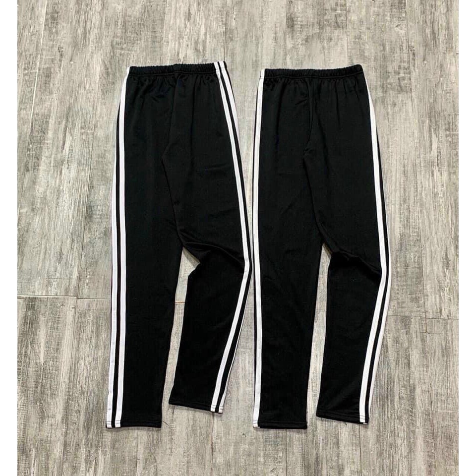 QUẦN LEGGING ĐEN VIỀN SỌC FORM TÔN DÁNG XỊN XÒ