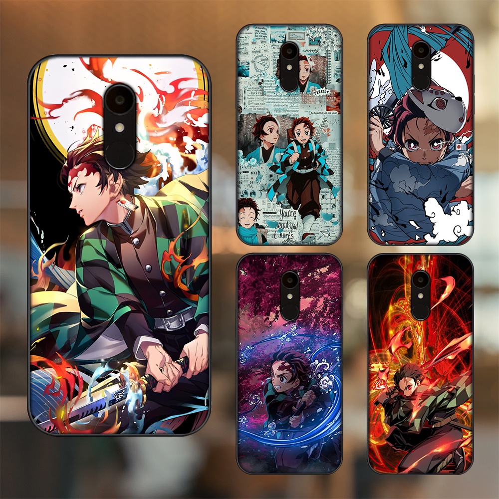 Ốp lưng Xiaomi Redmi 5 viền đen in hình Tanjiro Kimetsu No Yaiba