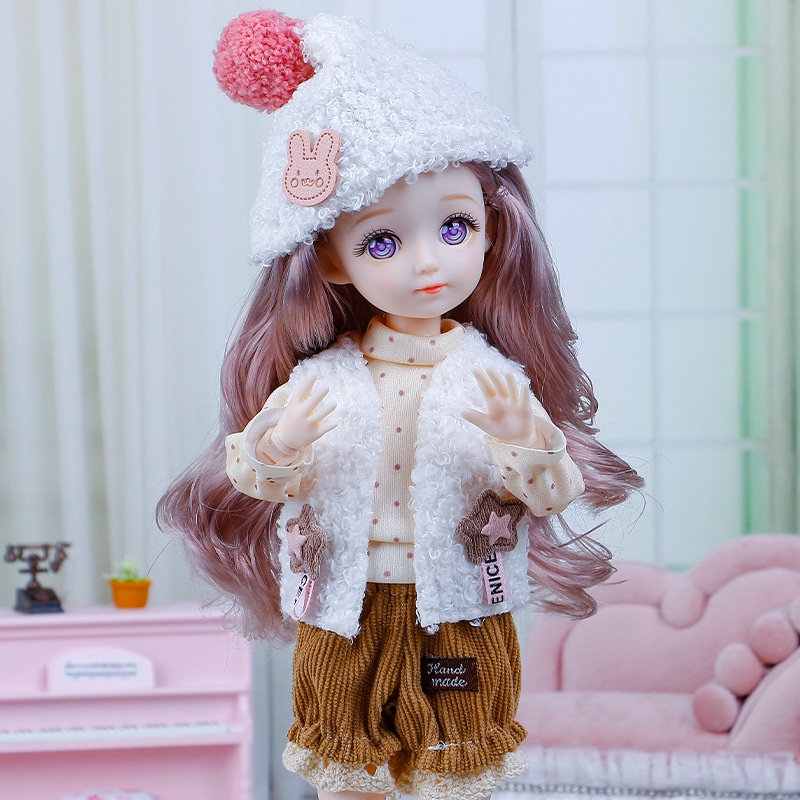 Bộ Búp Bê BJD23 Mặc Trang Phục Dễ Thương Tỉ Lệ 1 / 6 32cm