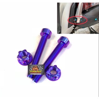 Ốc titan gr5 2 ốc + tán xỏ gác chân sau xe vision, vario, ab siêu đẹp rẻ