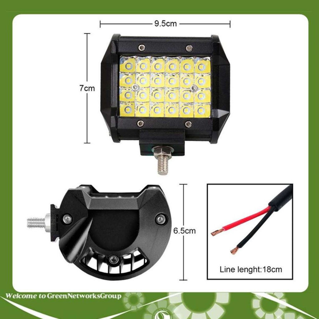 Đèn trợ sáng C6 24 bóng dành cho xe máy GreenNetworks