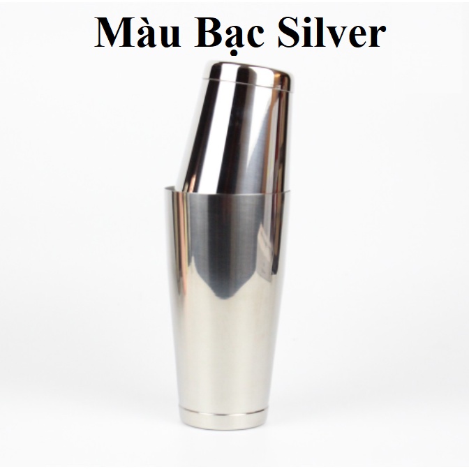 Bình Lắc Pha Chế 2 Mảnh, Boston Shaker Chất liệu Inox 2 Đáy