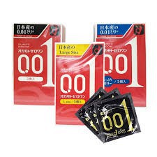 Bao cao su Okamoto Zero One 0.01mm 3 cáiCHÍNH HÃNG Một dòng bao cao su cao cấp, tốt nhất đến từ Nhật Bản