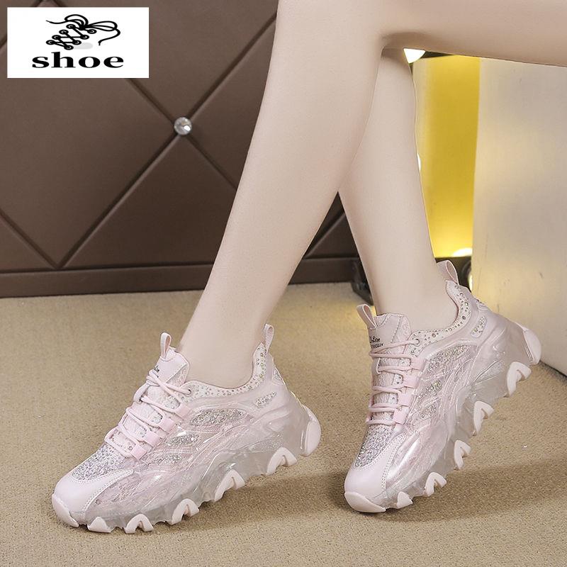 Giày Thể Thao Đế Dày Phối Lưới Mỏng Thoáng Khí Thời Trang Cho Nữ