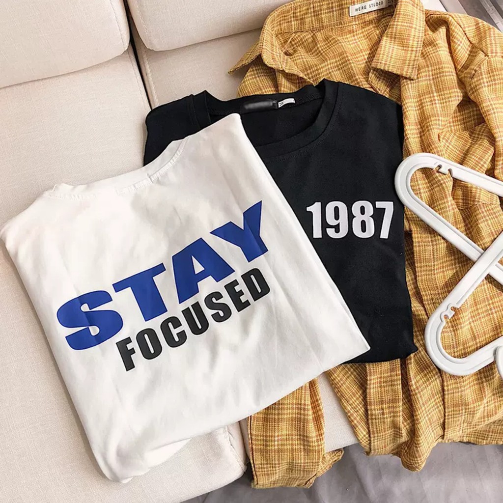 Áo thun Stee STAY 1987 FOCUSED Unisex