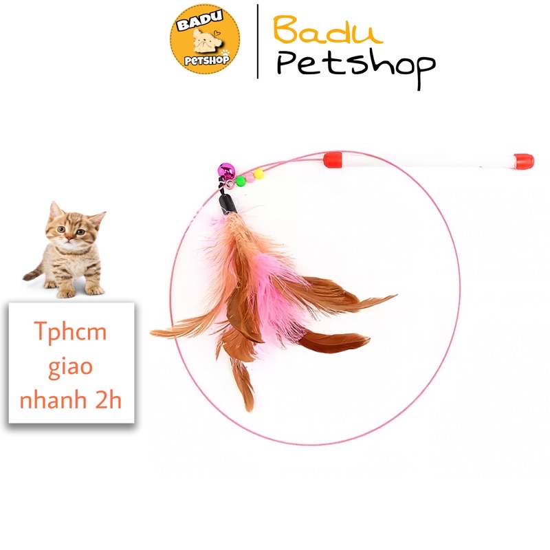 [Mã PET50K giảm Giảm 10% - Tối đa 50K đơn từ 250K] Cần câu mèo ❤️ freeship ❤️ cần câu mèo dây thép có chuông