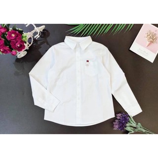[Cao cấp] Áo sơ mi trắng trẻ em - sơ mi dài tay cho bé