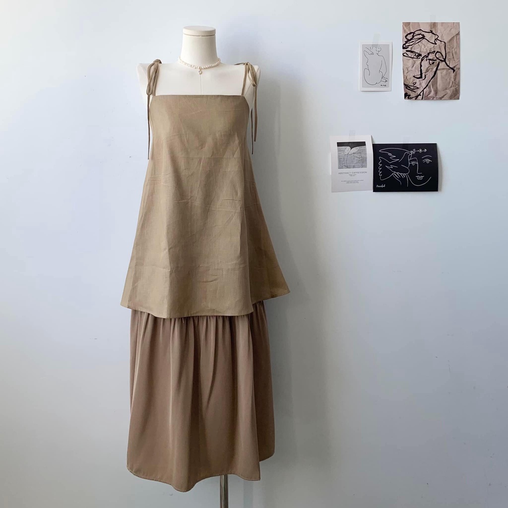 Áo 2 dây hở lưng Ivy Top shop tự chụp