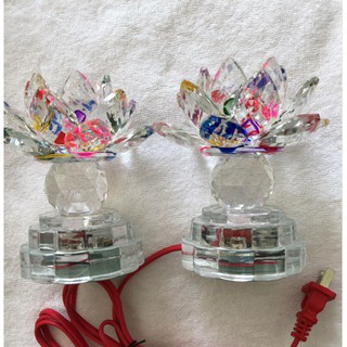 BỘ ĐÈN LED HOA SEN 1346 PHA LÊ ĐỔI MÀU