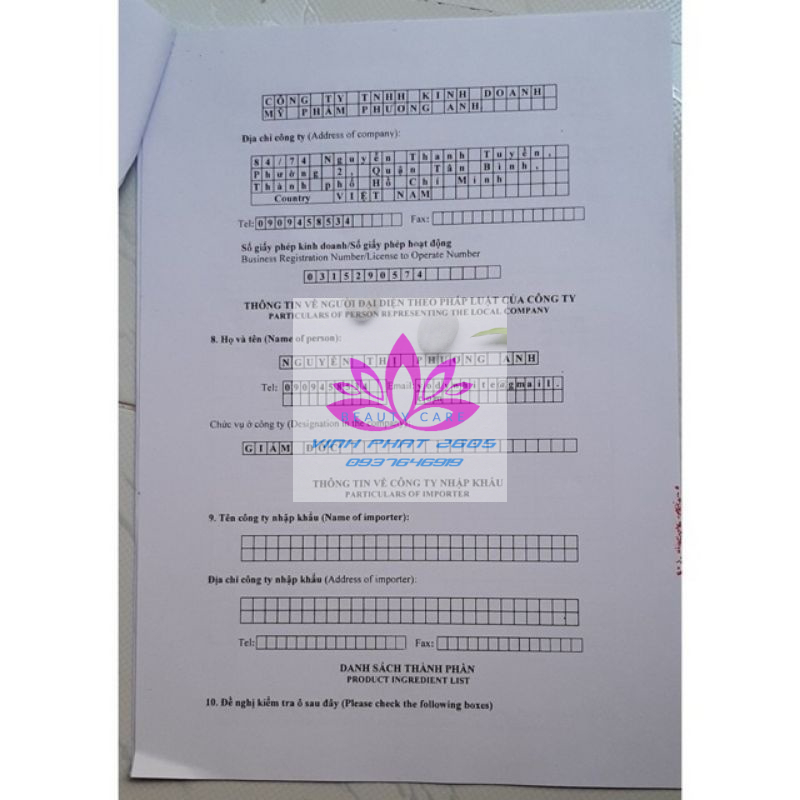 KEM BODY  BONG DA PHƯƠNG ANH