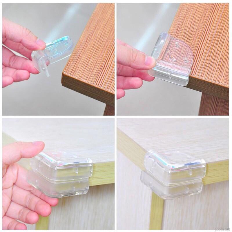 Set 4 miếng silicon bọc cạnh bàn