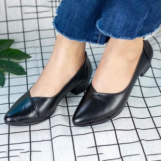 Giày nữ cao gót da bò thật cao cấp palmyran ST05D