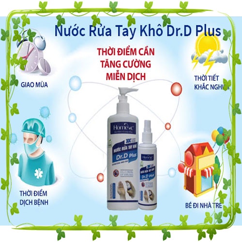 [Mua 1 tặng 1] Nước rửa tay khô Homevic Dr.D Plus 100ml | BigBuy360 - bigbuy360.vn