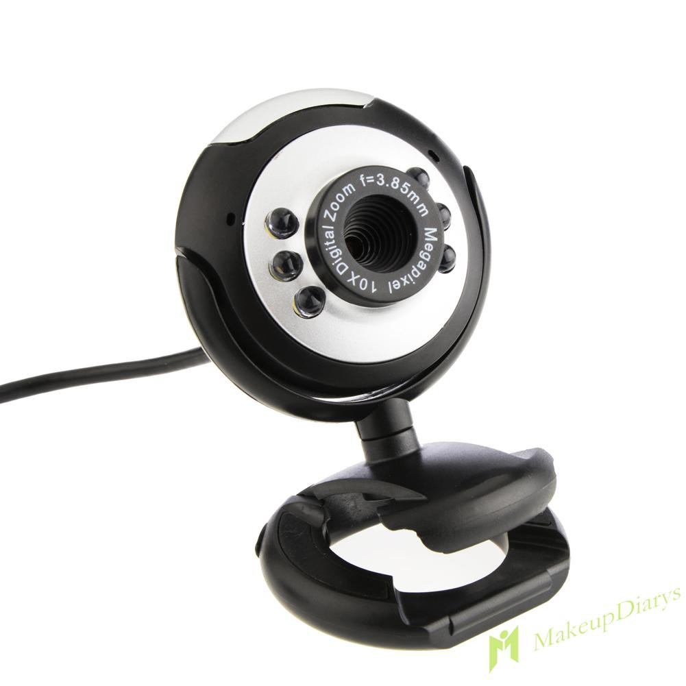 【New Arrival】HD 12.0 MP 6 LED USB Webcam Camera with Mic &amp; Night Vision for Desktop PC
