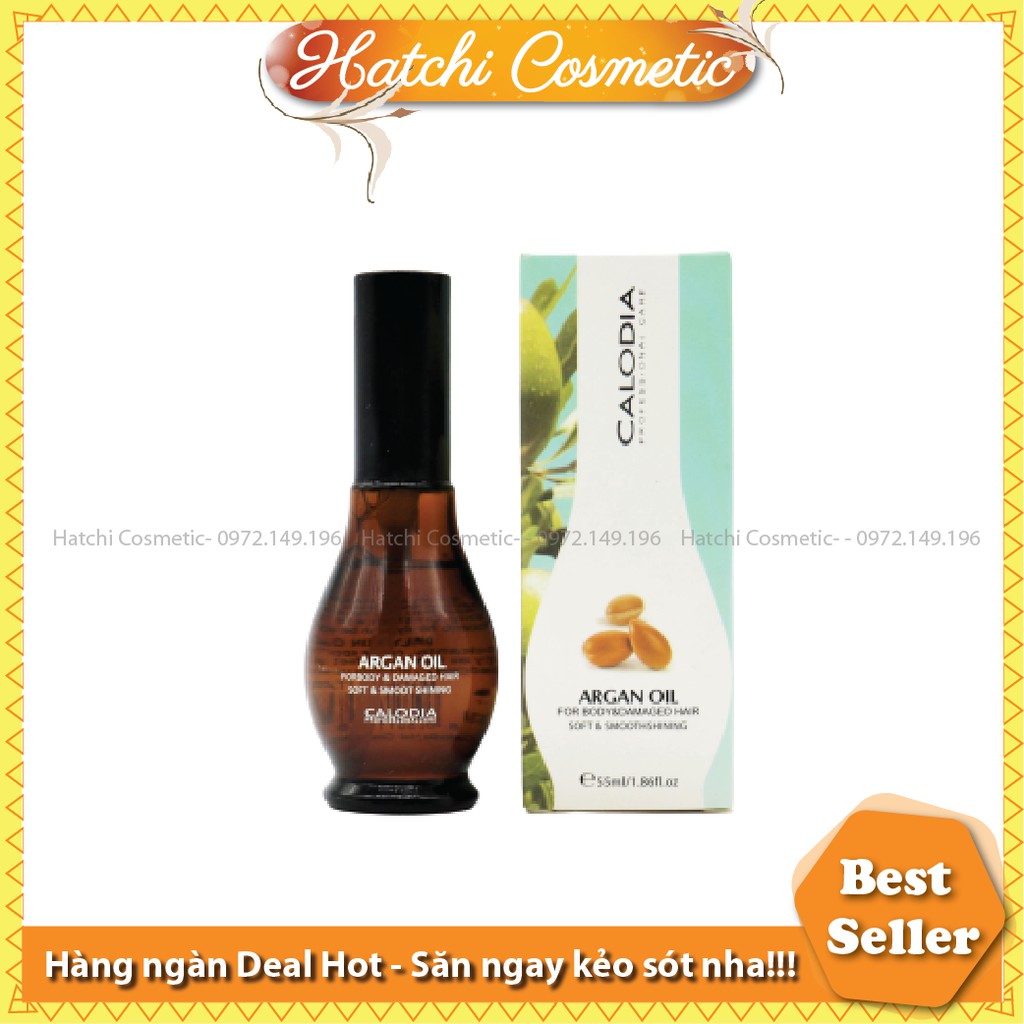 Tinh Dầu Calodia Argan Oil Dưỡng Bóng Tóc 55ml