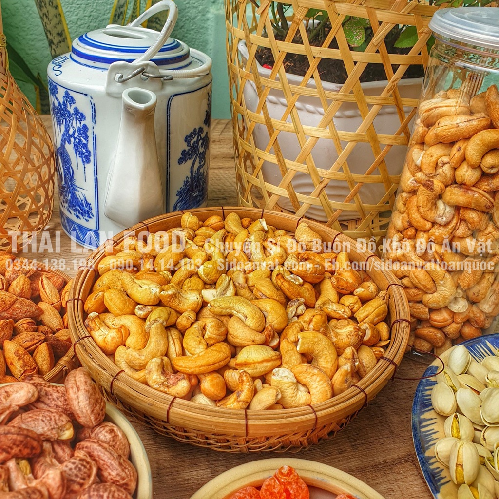 Hạt Điều A Cồ Tách  Lụa Lon 500Gram
