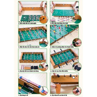 WSXJ OTPF Bàn bi lắc bóng đá bằng gỗ cho bé lẫn người lớn đủ bộ đồ chơi kích cỡ mini 4 tay cầm tới cỡ lớn 6 tay cầm - BL