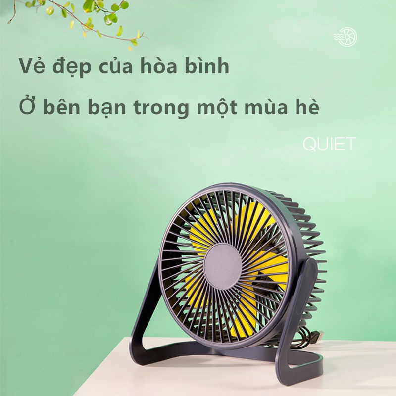 Quạt mini | Quạt điện cầm tay nhỏ gọn phù hợp với nhân viên văn phòng, có thể xoay lên xuống, có ba kích cỡ