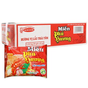 (mẫu mới)Thùng 24 gói miến Phú Hương (được mix nhiều vị trong thùng) (đủ 4 vị)