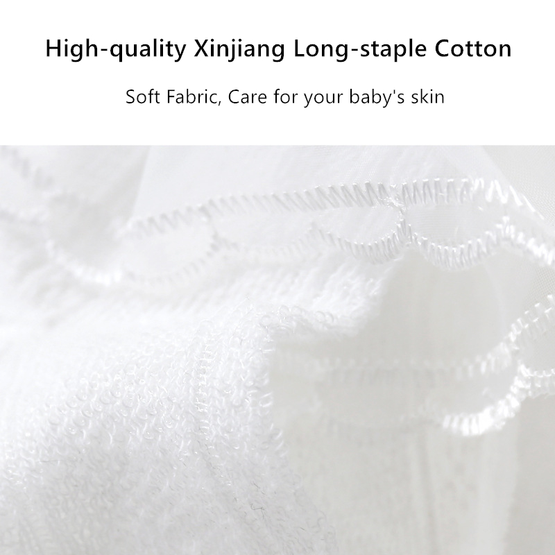 Set 3 đôi vớ KOKOROCARE YR-a4 phối ren đính nơ dâu tây màu trắng trơn cho bé gái từ 0-3t size S/M
