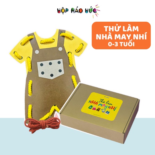 Set đồ chơi phát triển kỹ năng vận động tinh THỬ LÀM NHÀ MAY NHÍ 0-6 tuổi Hộp Háo Hức