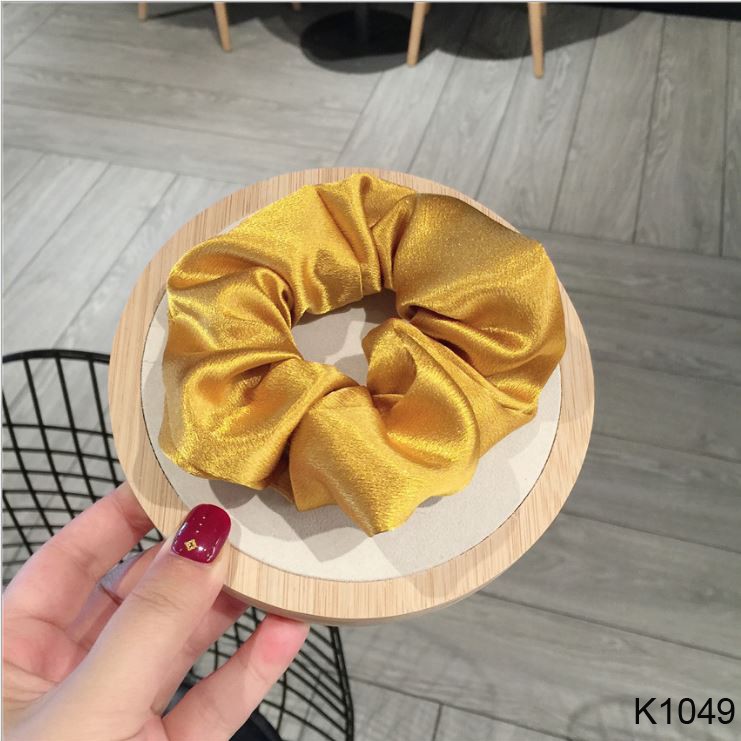 ( Ảnh thật ) Cột tóc Vải Scrunchies - dây buộc tóc vải các màu vintage ảnh thật K1054 K1048 K1049 K1050 | BigBuy360 - bigbuy360.vn