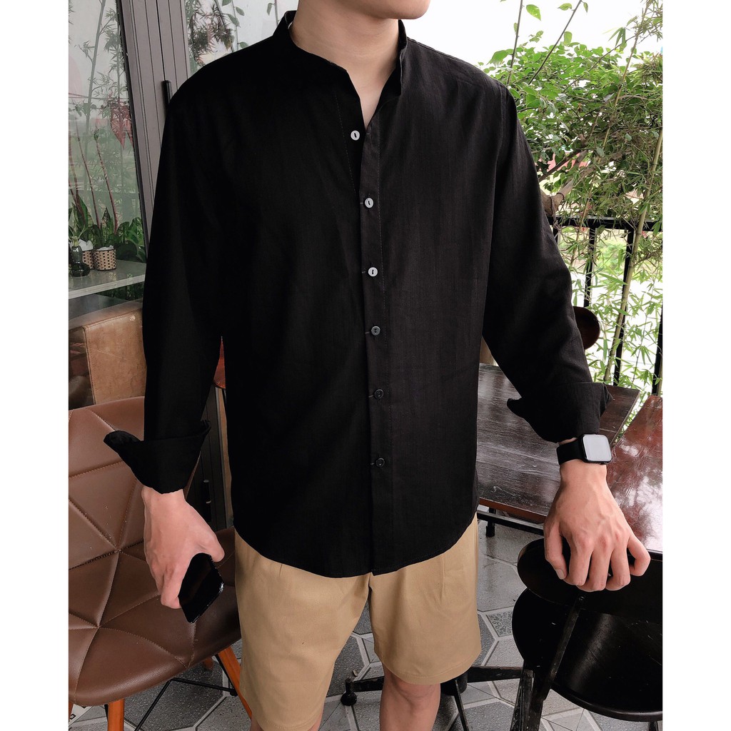 [ FREESHIP ] Sơ mi đũi dài tay cổ trụ | BigBuy360 - bigbuy360.vn