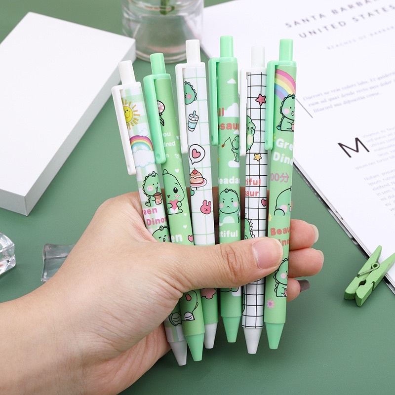 Bút bi bấm hình khủng long