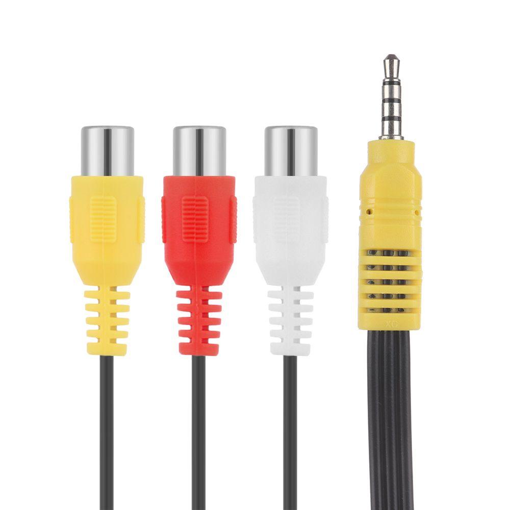 Cáp Âm Thanh Chuyển Đổi Từ Giắc Cắm 3.5mm Sang 3 RCA Chuyên Dụng
