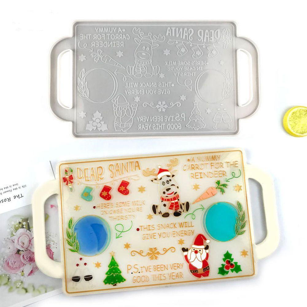 KRNY Khuôn Làm Khay Đựng Đồ Trang Sức Bằng Nhựa Resin Có Tay Cầm