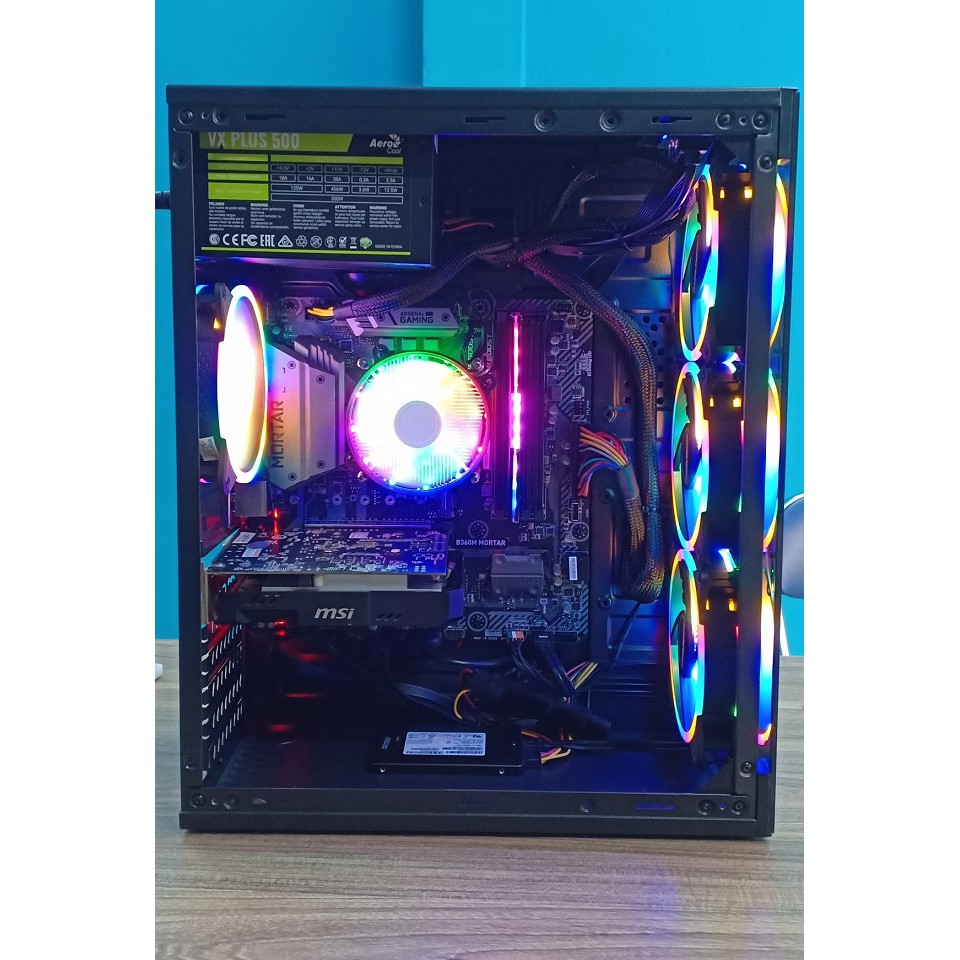 Bộ PC Gaming i3-9100f/ main motar / ram 8 tản led/ ssd256 /nguồn vs plus 500w/4 fan led /case | BigBuy360 - bigbuy360.vn