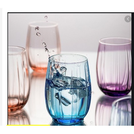 Ly Thủy Tinh Pasabahce Linka Glass 380ml Nhiều màu Sắc | PAS.420405
