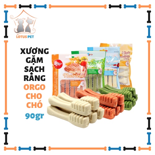 Xương gặm sạch răng Vegebran Orgo cho chó - 90gr