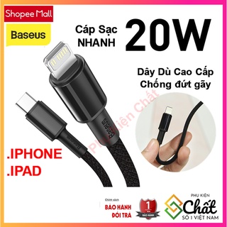 Cáp sạc nhanh pd 20w cho iphone 12 11 pro xs max / macbook ipad pro baseus catlgd-01 usb c . bảo hành 12 tháng