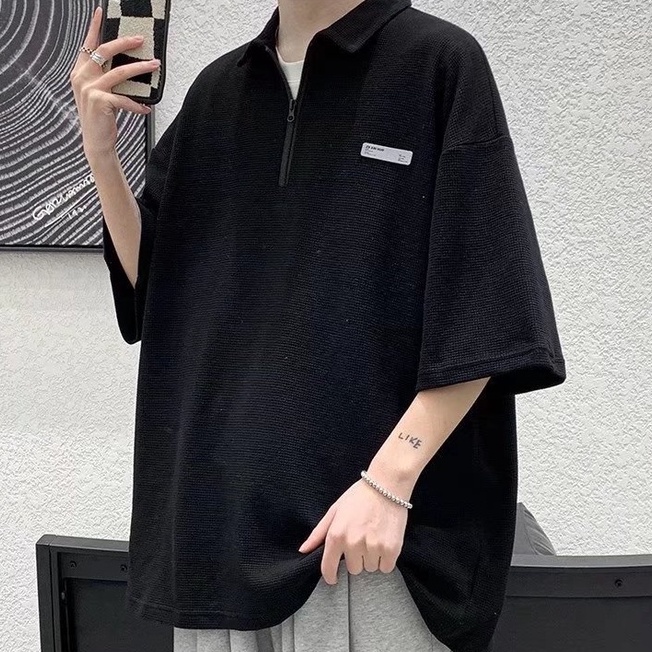 Áo Thun Polo Nam Thiết Kế Đơn Giản Thời Trang Theo Phong Cách Hàn Quốc Cho áo thun nam form rộng có cổ unisex áo thun có cổ | BigBuy360 - bigbuy360.vn