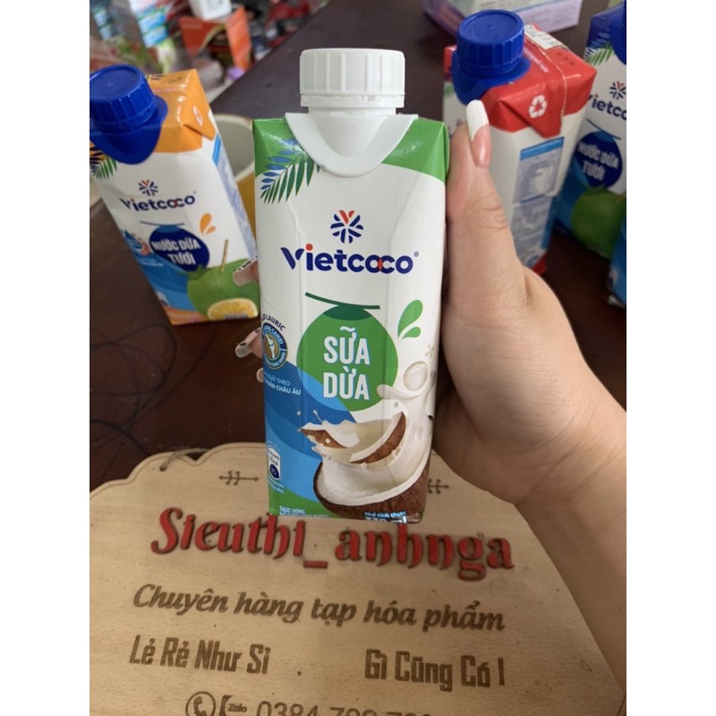 [Mã 66FMCGSALE hoàn 8% đơn 500K] Nước Dừa Tươi Vietcoco 330Ml ( Nhiều Vị)